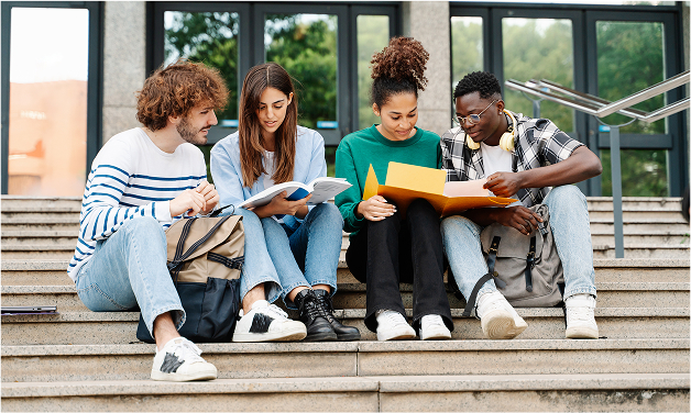 Undergraduate student on campus