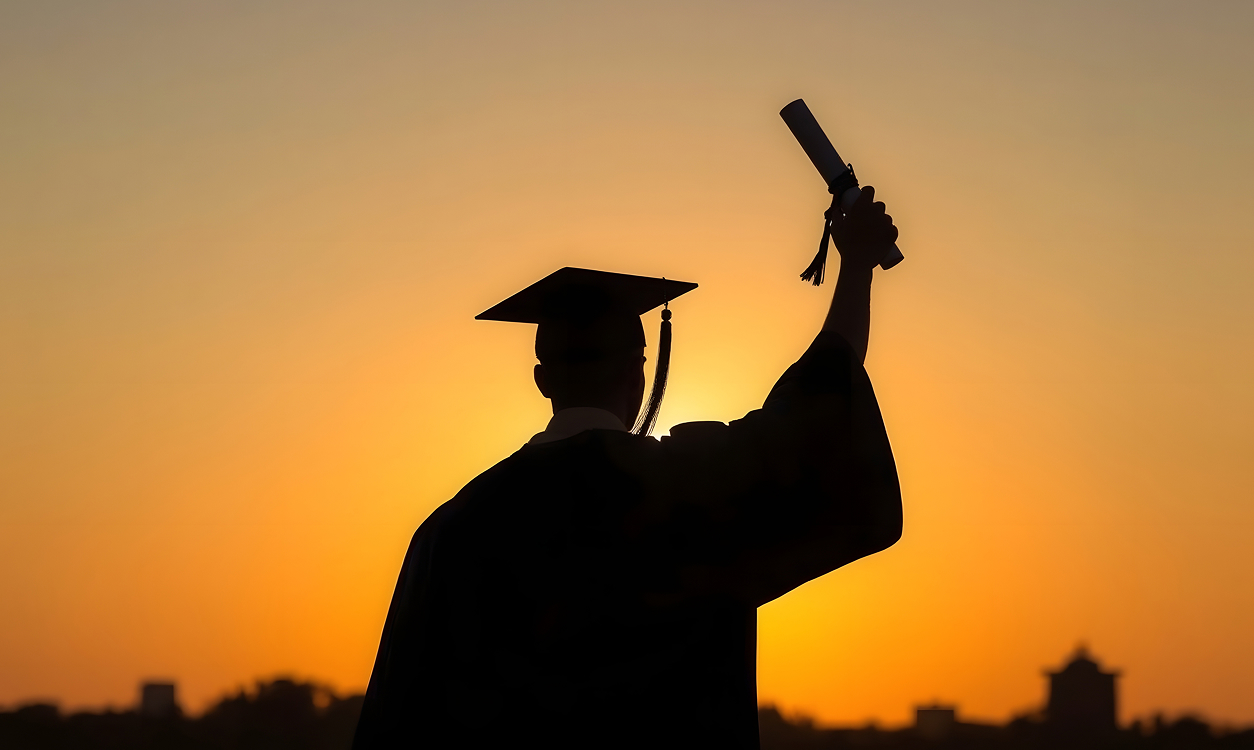 GradBridge team members collaborating in the office